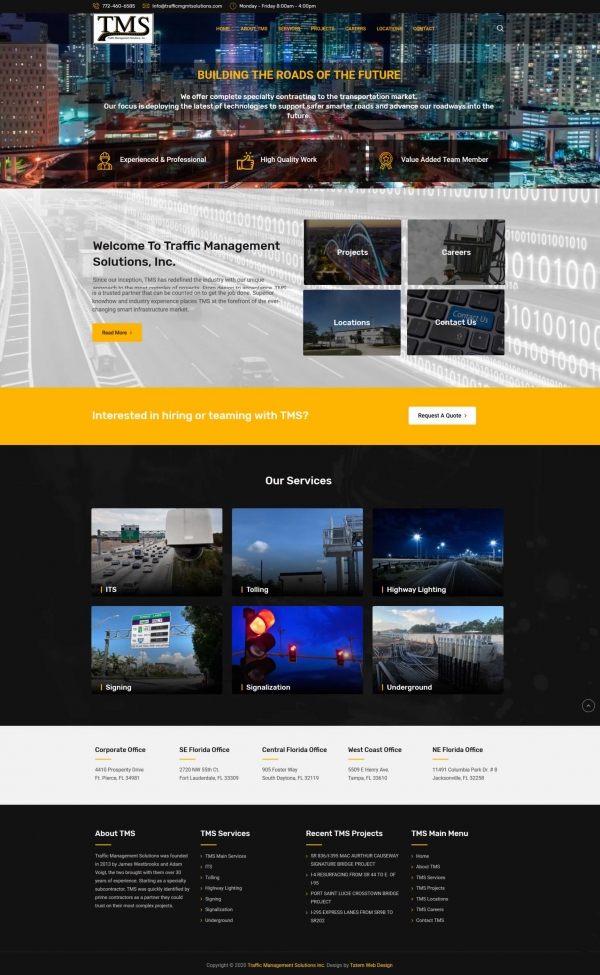 Traffic Transportation Web Design | Tatem Web Design LLC.