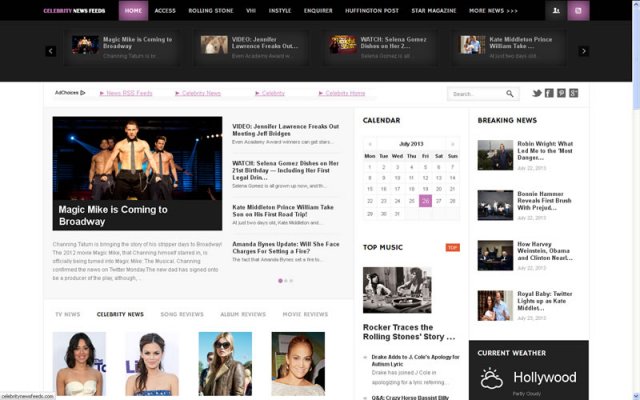 Celebrity Newsfeeds