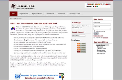 Social Media Web Design