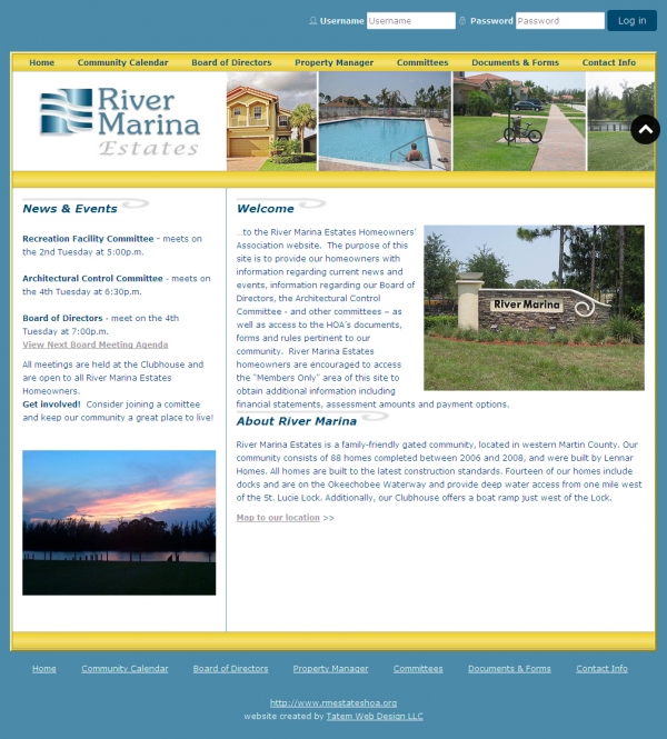 Home Owner Association Website Design in South Florida